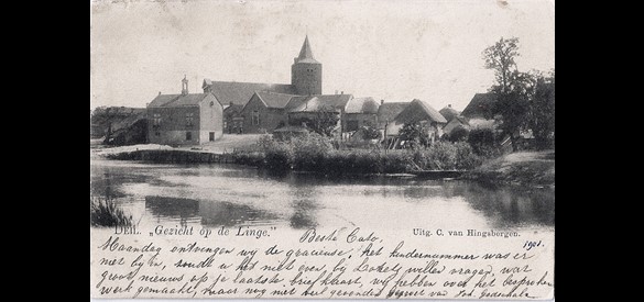 Deil, Gezicht op Linge, 1900.