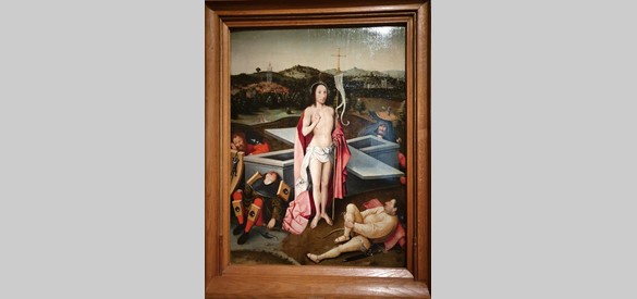 De opstanding van Jezus, geschilderd door een navolger van Jheronimus Bosch (1450-1516).