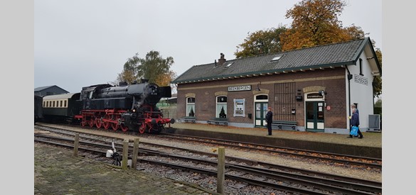 Het originele stationsgebouw uit 1887 in Beekbergen