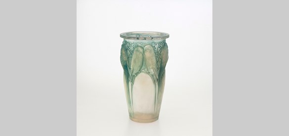 Glazen vaas Ceylan. René Lalique, 1924