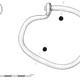 Een van de ringbitten van het Kops Plateau (brons, Ø 9,8 cm) © Tekening R.P. Reijnen, Radboud Universiteit, Nijmegen