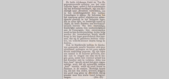 Artikel in de Zwolsche Courant, 30 juli 1890