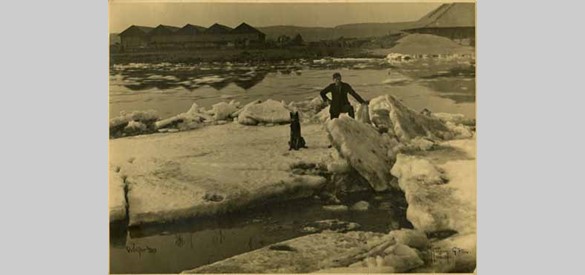IJsgang: De IJssel in de strenge winter 1928-1929.