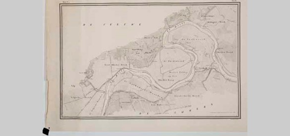 Kastelen en buitenplaatsen: Kaart van de rivier de IJssel, Rheden, 1840-1843.