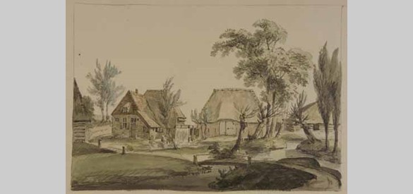 Watermolens: De Middachterwatermolen bij Biljoen, 1770-1795.