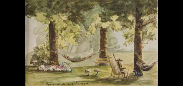 Schilders: Après midi aux hamas, 1883.