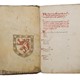 Het wapen van Bergh voorin het vijftiende-eeuwse handschrift © Huis Bergh