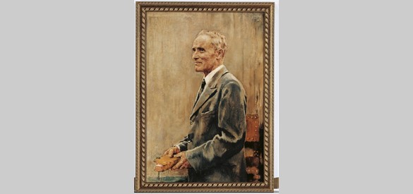 Een portret van Van Heek door Willem Gerard Hofker.
