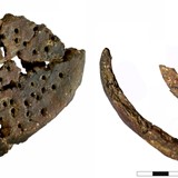 Een van de vondsten: de kaasvorm © Team Archeologie, Gemeente Zutphen, CC-BY-NC-SA