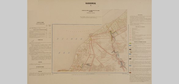 Kaart van de polder Arkemheen, Harderwijk, 1878-1880.