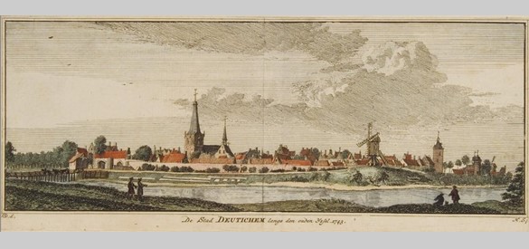 Hendrik Spilman, Jan de Beijer, Gezicht op Doetinchem (1743)