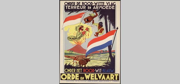 Propagandaposter ter voorbereiding van de missie naar Nederlands-Indië