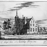 Huis de Hees, door Jacobus Stellingwerf naar Maximiliaan de Raedt (1721) © PD