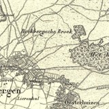 Het Beekbergerwoud op een kaart uit 1866 © Publiek Domein