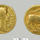 Aureus van Augustus, een gouden munt uit de Romeinse tijd © Collectie Valkhof Museum, bruikleen Rijksdienst voor het Cultureel Erfgoed