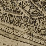 De zuidelijke binnenstad op de kaart van Blaeu, 1649 © Gelders Archief, PD
