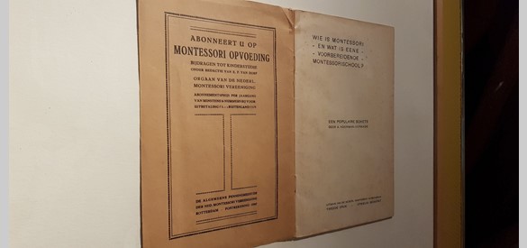Montessoriboekje bij tentoonstelling in Voerman Stadsmuseum Hattem