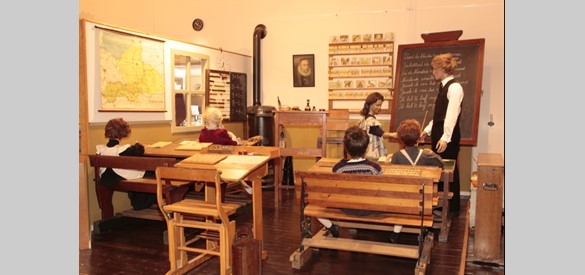 Schoolklas uit 1920 in het Kijk en Luistermuseum Bennekom