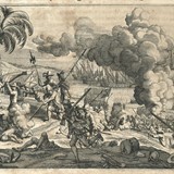 De VOC verovert het eiland Mannar op de Portugezen onder leiding van Van Goens in 1658 © collectie Koninklijke Bibliotheek PD