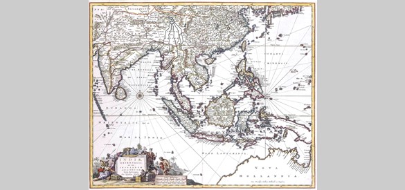 Het Aziatisch handelsgebied anno 1681, door Nicolaas Visscher