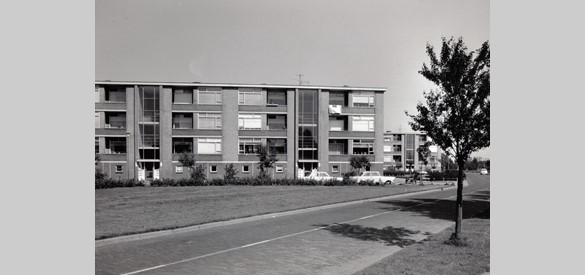 Flats aan de Schulpkamp, begin jaren '60 (foto: Archief Stichting Oud Nijkerk).