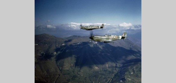 Spitfires in actie, hier boven Italië in 1944