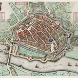 Arnhem rond 1650 in  Joan Blaeu, Tonneel der Steden © Scheepvaartmuseum, Collectie Atlas van Loon, PD