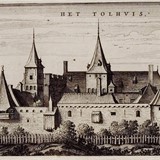 Aanzicht van Het Tolhuis te Lobith (1649) © Gelders Achierf, 1551 - 1895, C.J. Visscher, PD