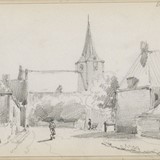 Gezicht op Ermelo met de Oude Kerk © Rijksmuseum, Cornelis Springer, PD