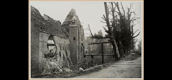 Oorlogsschade aan Kasteel Doorwerth