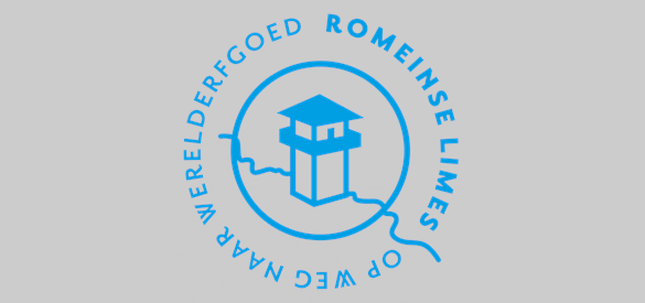 Het Nederlandse logo voor limes-locaties tijdens het nominatieproces voor de UNESCO-Werelderfgoed status.