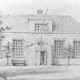 Tekening van de armenschool, gemaakt door Arie Lieman in de periode 1850-1860 © CODA, GA-016554, PD