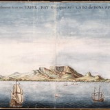 Johannes Vingboons, Gezicht op de Tafelbaai, 1655 © Nationaal Archief, PD
