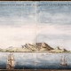 Johannes Vingboons, Gezicht op de Tafelbaai, 1655 © Nationaal Archief, PD