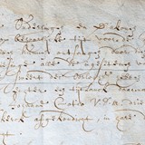Notitie van de Nijkerkse kerkenraad over de situatie in Nijkerk in 1673, met daarin de zin “omdat iedereen in Nijkerk vanwege de oorlog gevlucht was (…)”. © Archief Gemeente Nijkerk