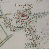 Hengelo, 1711, uitsnede van 'caarte der bouwlanden' © Gelders Archief, PD