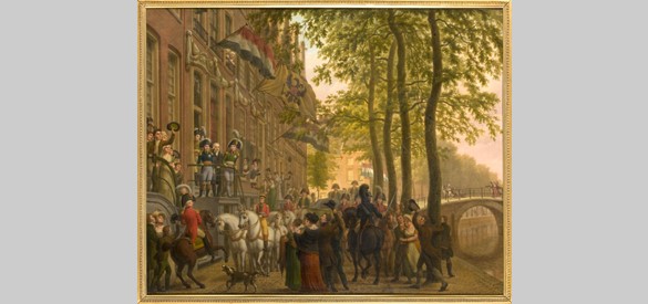 Het bezoek van tsaar Alexander I aan de collectie Brentano te Amsterdam, 4 juli 1814, Jan Kamphuysen