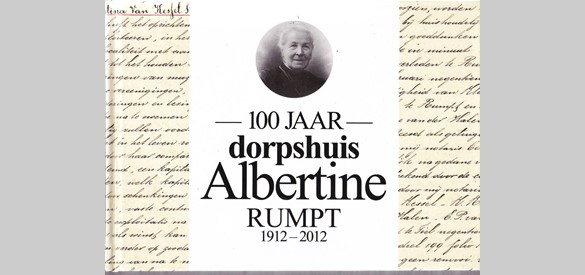 Omslag boek 100 jaar dorpshuis Albertine Rumpt
