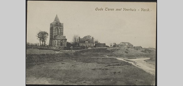 Oude toren met Veerhuis