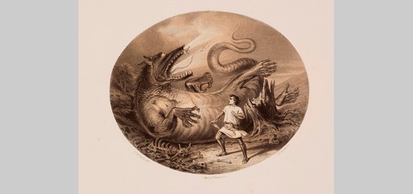 Gelderse draak door A.W.M.C. Verhuell in 1869. Publiek domein.