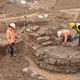 De archeologische vindplaats van de waterput met trap © Foto Raap W. Kuijpers