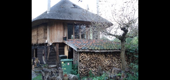 Hooiberg met het huidige appartement bovenin