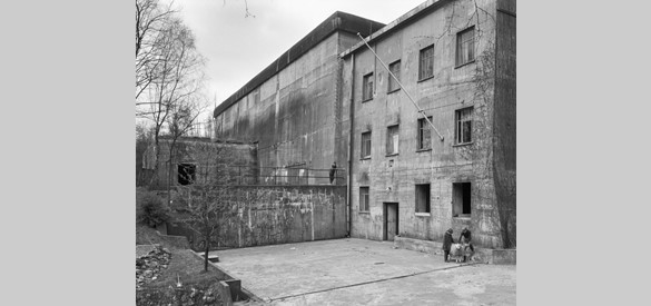 De voormalige Duitse bunker Diogenes in Schaarbergen in 1962.