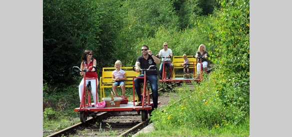 De oude spoorlijn Nijmegen-Kleef vormt nu een toeristische attractie