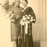 Trouwfoto Johannes Bronkhorst en Agnes van Lent 18-10-1939 © Léon Bronkhorst CC-BY-NC