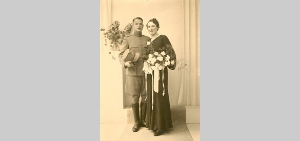 Trouwfoto Johannes Bronkhorst en Agnes van Lent 18-10-1939