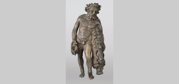 Bronzen beeldje van de halfgod Hercules, gevonden bij Oosterhout