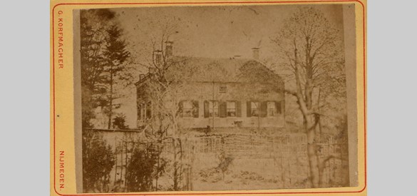 De terp met boerderij Hemelrijk in Kerkwijk werd al in 1875 op foto vastgelegd