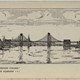 In het kader van een lobby voor een Waalbrug bij Nijmegen werd in 1909 deze kaart uitgegeven, met de nog niet bestaande nieuwe brug als ontbrekende schakel © Museum het Valkhof, I. Jansz, 1909