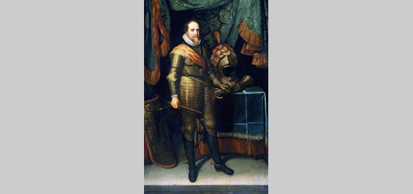 Maurits van Oranje op een schilderij van Michiel van Mierevelt (ca. 1620 – 1630) was stadhouder en legeraanvoerder van de Republiek der Zeven Verenigde Nederlanden.